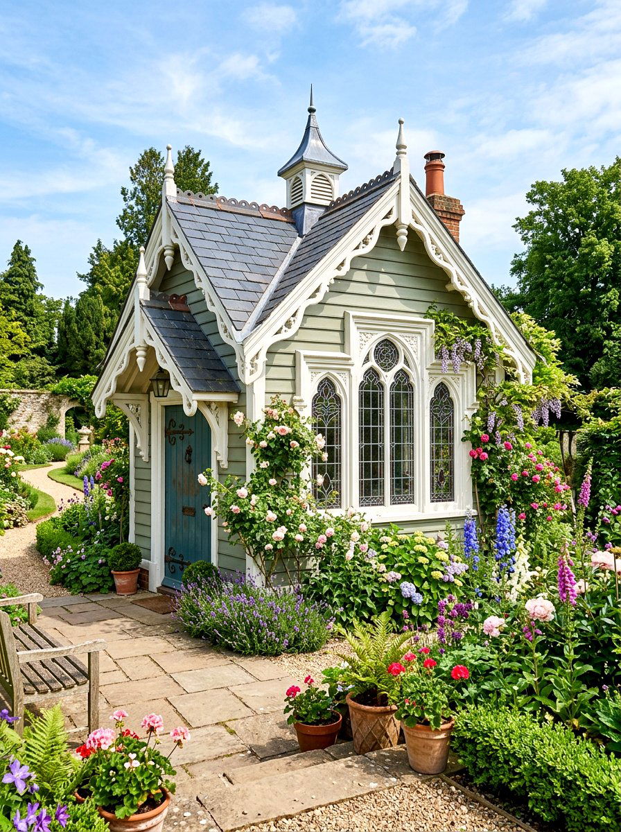 Victorian Style Potting Shed - 30 potting shed ideas
