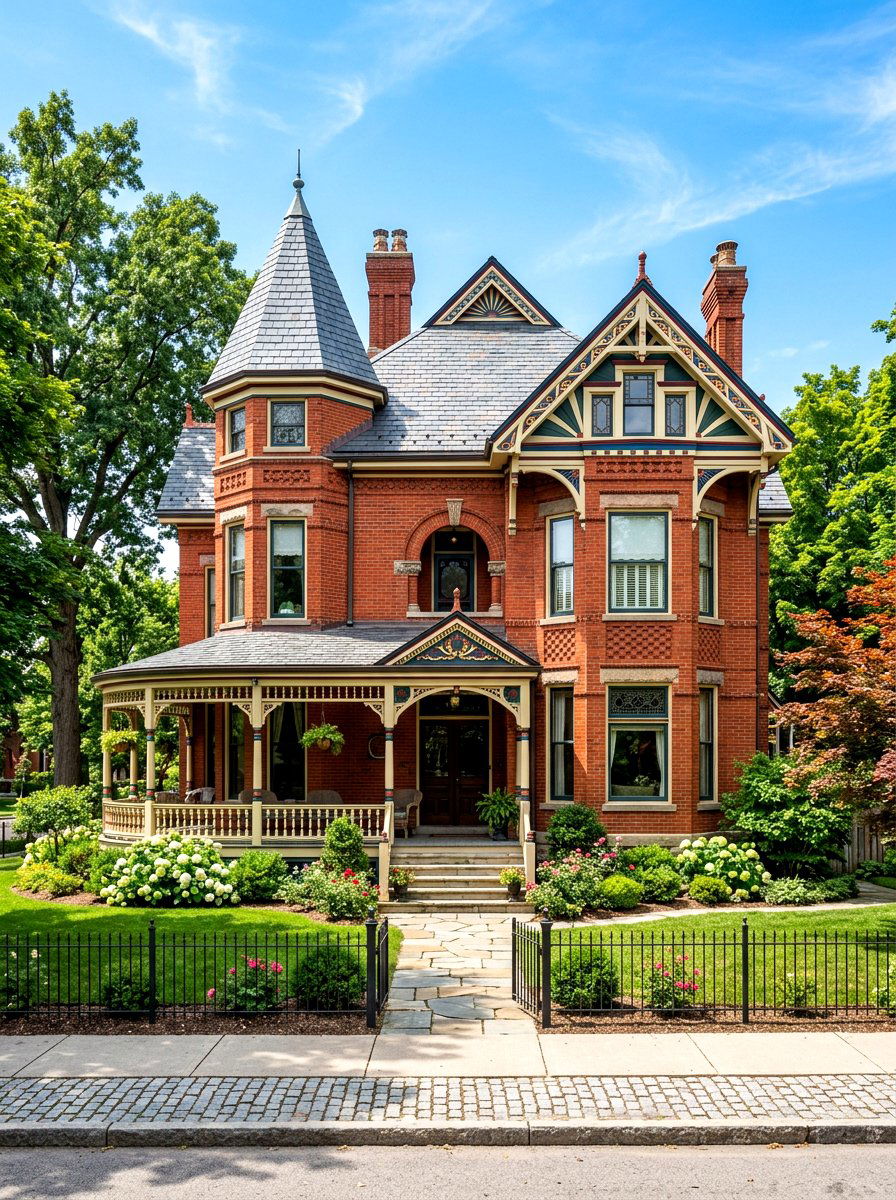 Victorian Style Red Brick - 30 brick house exterior ideas