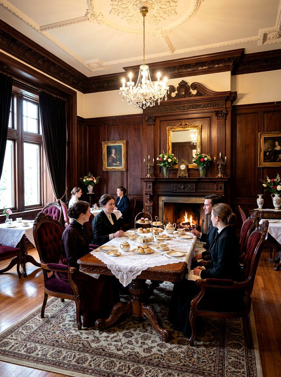 Victorian Style Tea Room - 30 tea party kitchen ideas