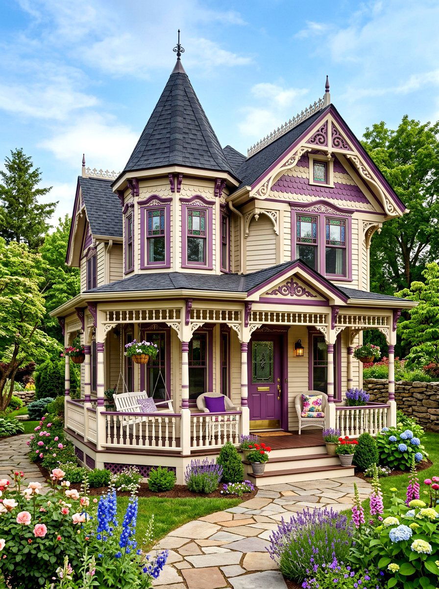 Victorian Style Tiny Home - 30 tiny cottage exterior ideas