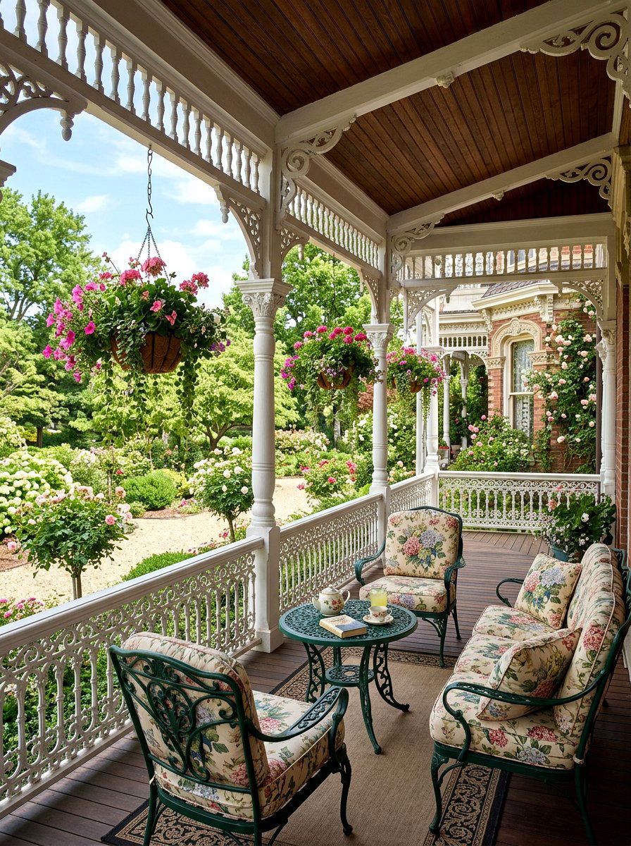 Victorian Style Veranda - 30 veranda lounge ideas