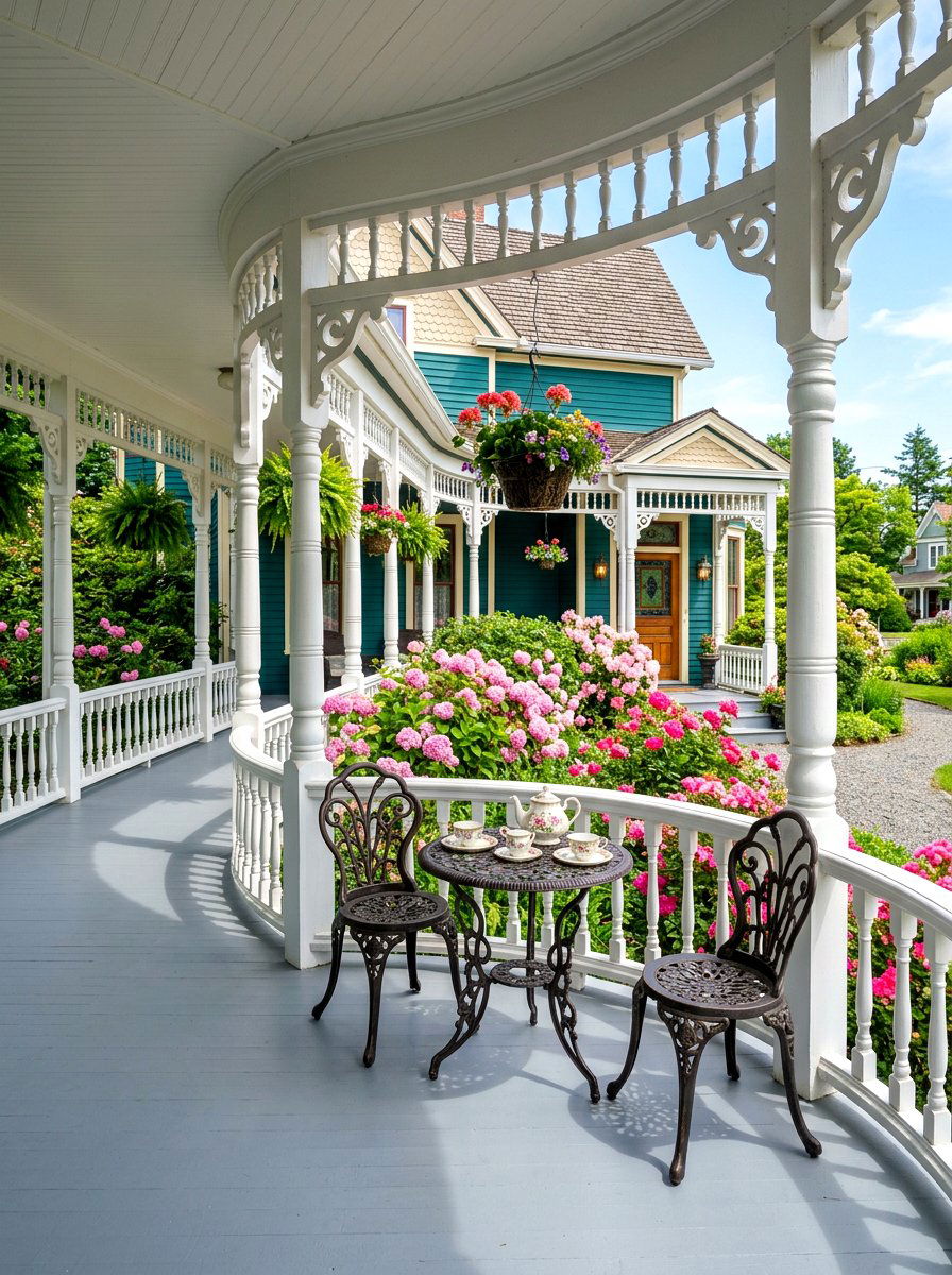 Victorian Style Wraparound Porch - 30 wraparound porch ideas
