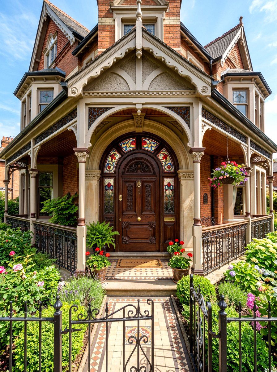 Victorian arched front door - 30 arched front door ideas