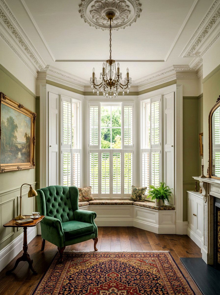 Victorian bay window shutters - 30 bay window ideas