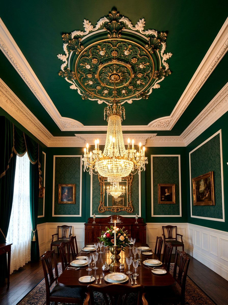 Victorian ceiling medallion - 30 ceiling medallion ideas