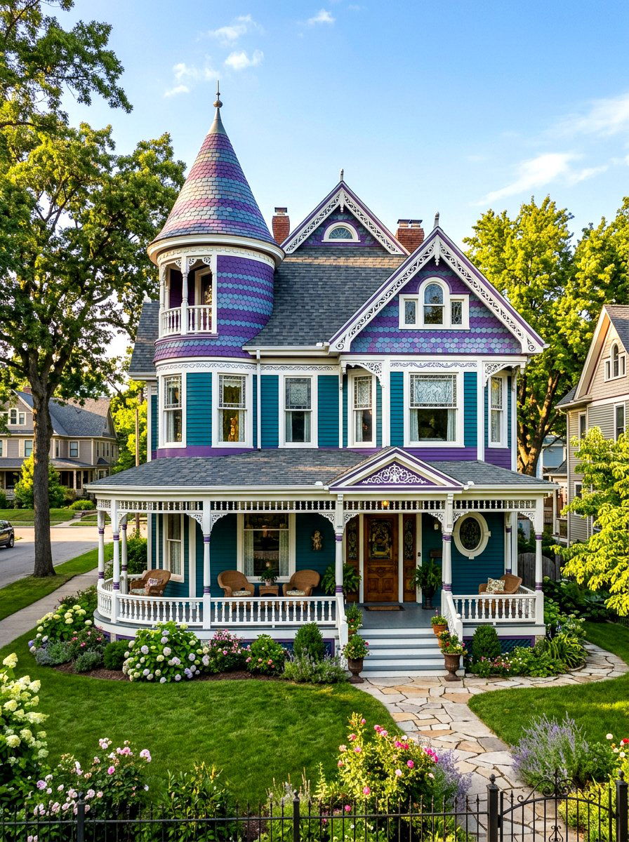 Victorian house exterior - 30 two story house exterior ideas