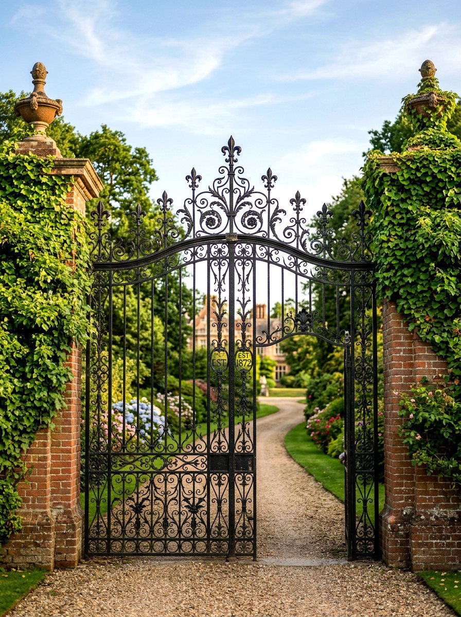 Victorian iron gate - 30 antique garden gate ideas