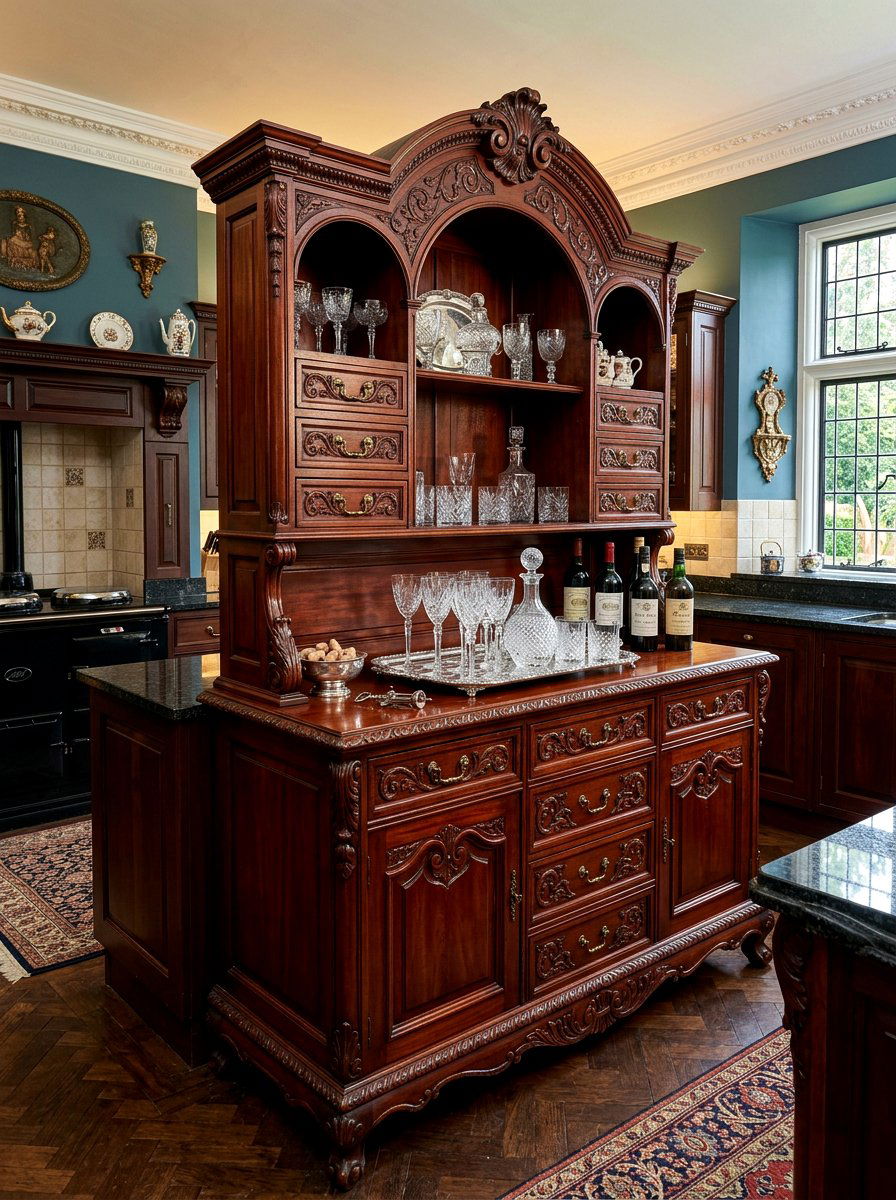 Victorian mahogany kitchen dresser - 30 dresser in kitchen ideas
