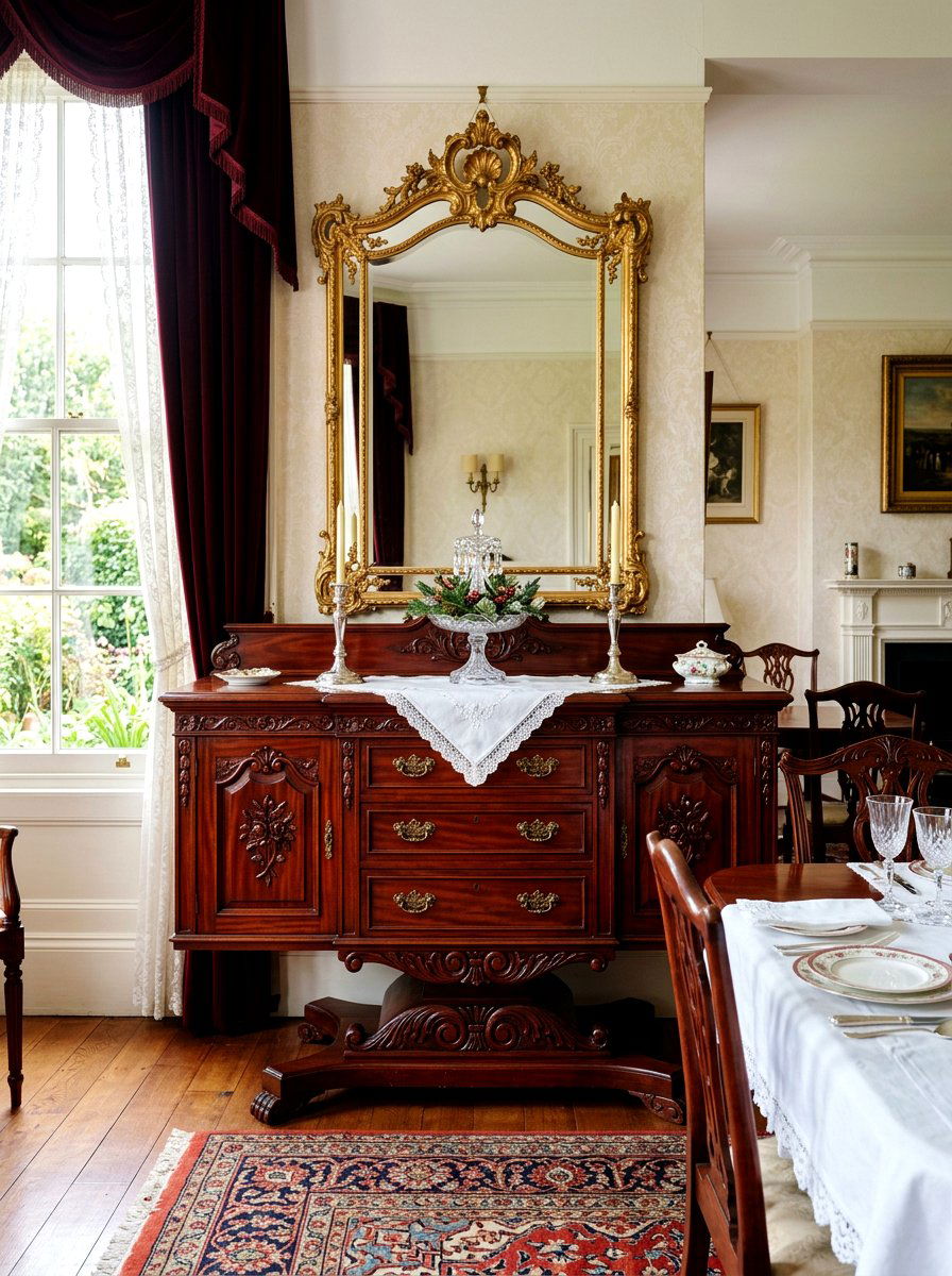 Victorian mahogany sideboard dining room - 30 antique sideboard ideas