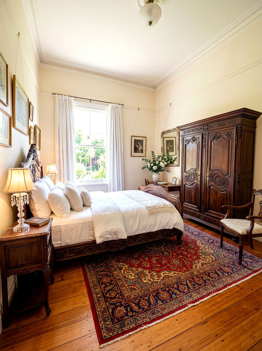 Vintage Antique Furniture - 30 boutique hotel bedroom ideas