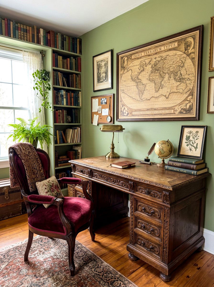 Vintage Antique Teen Desk - 30 teen bedroom desk ideas
