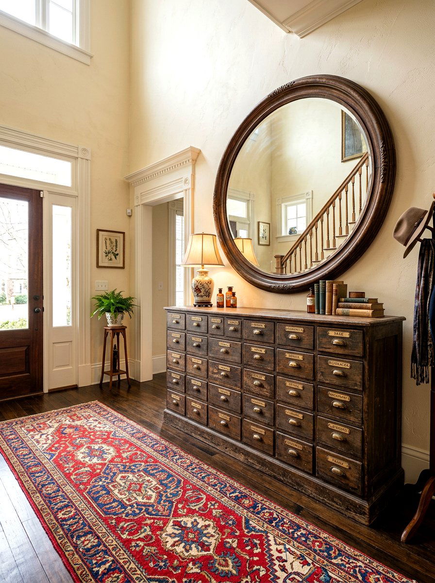 Vintage Apothecary Cabinet Entryway - 30 display cabinet ideas
