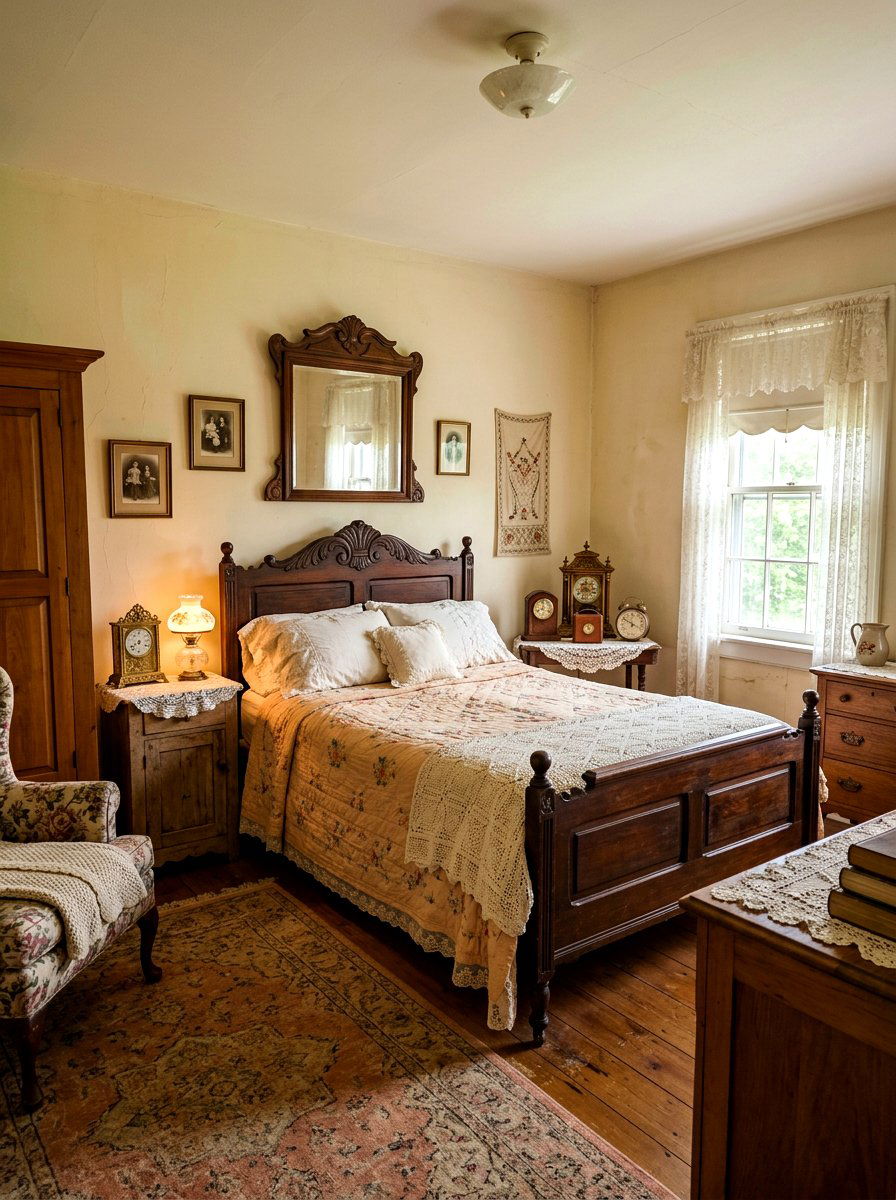 Vintage Apricot Bedroom - 30 apricot bedroom ideas