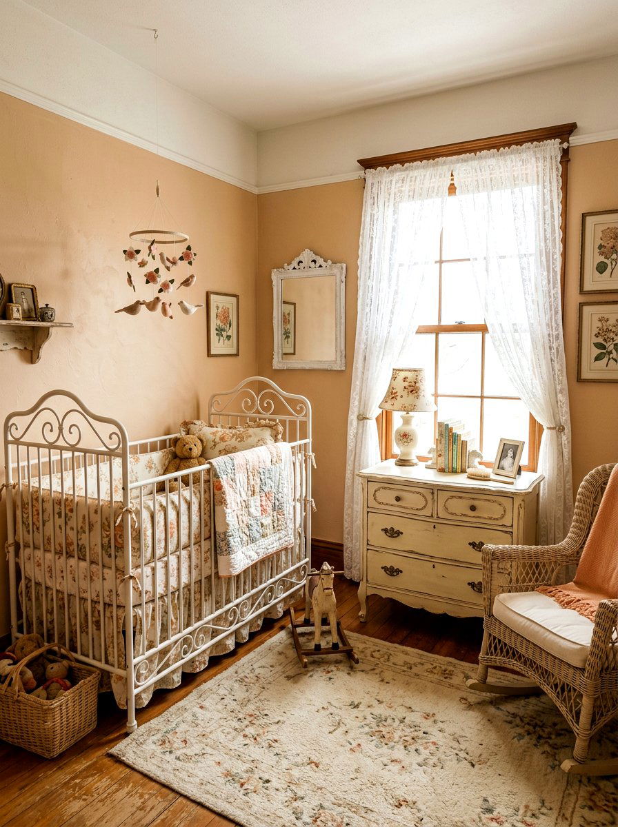 Vintage Apricot Nursery - 30 apricot nursery ideas