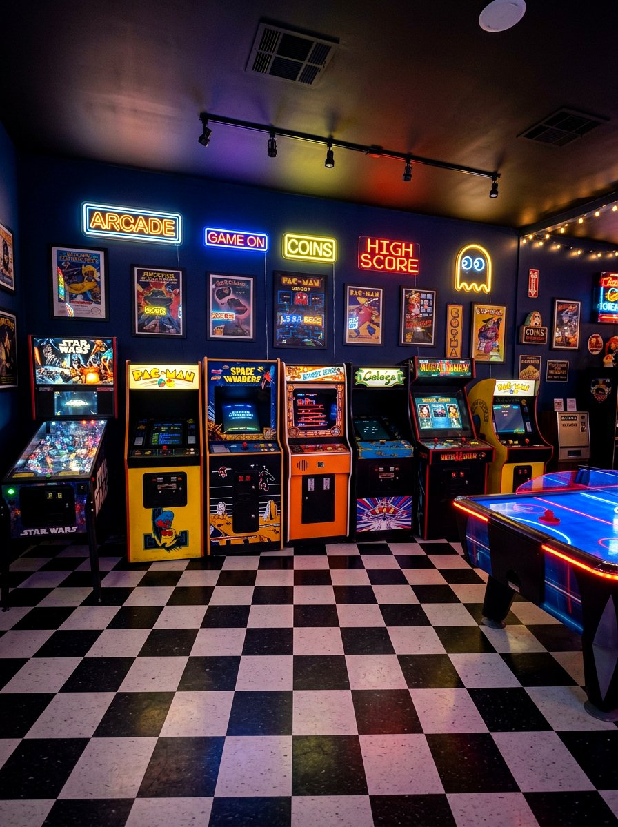 Vintage Arcade Room Style - 30 home entertaining room ideas