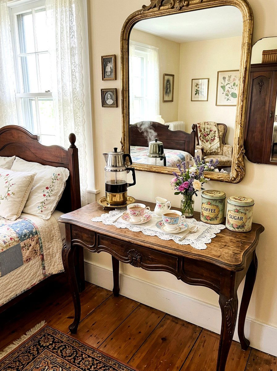 Vintage Bedroom Coffee Corner - 30 bedroom coffee corner ideas