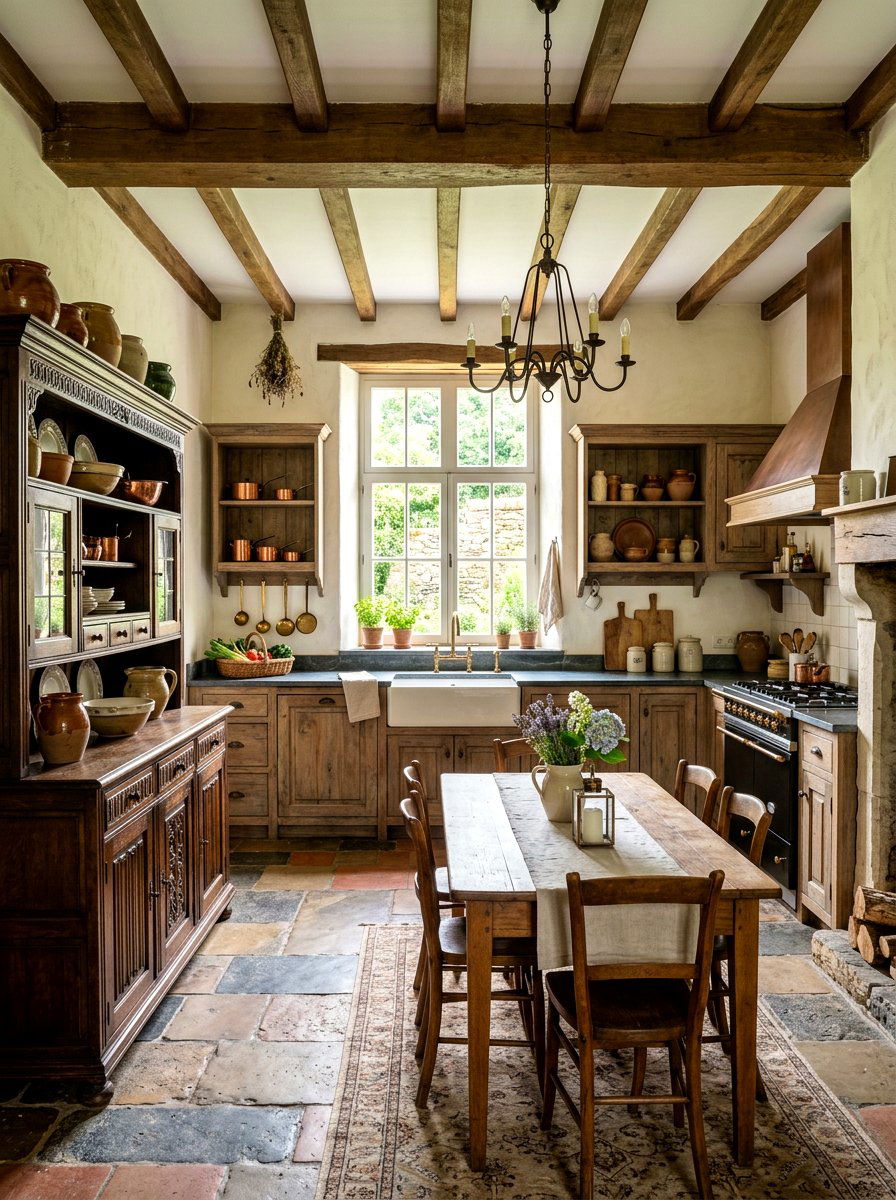 Vintage Belgian Farmhouse Kitchen - 30 European farmhouse kitchen ideas