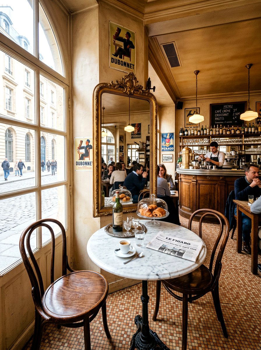 Vintage Bistro Coffee Bar - 30 coffeehouse kitchen corner ideas
