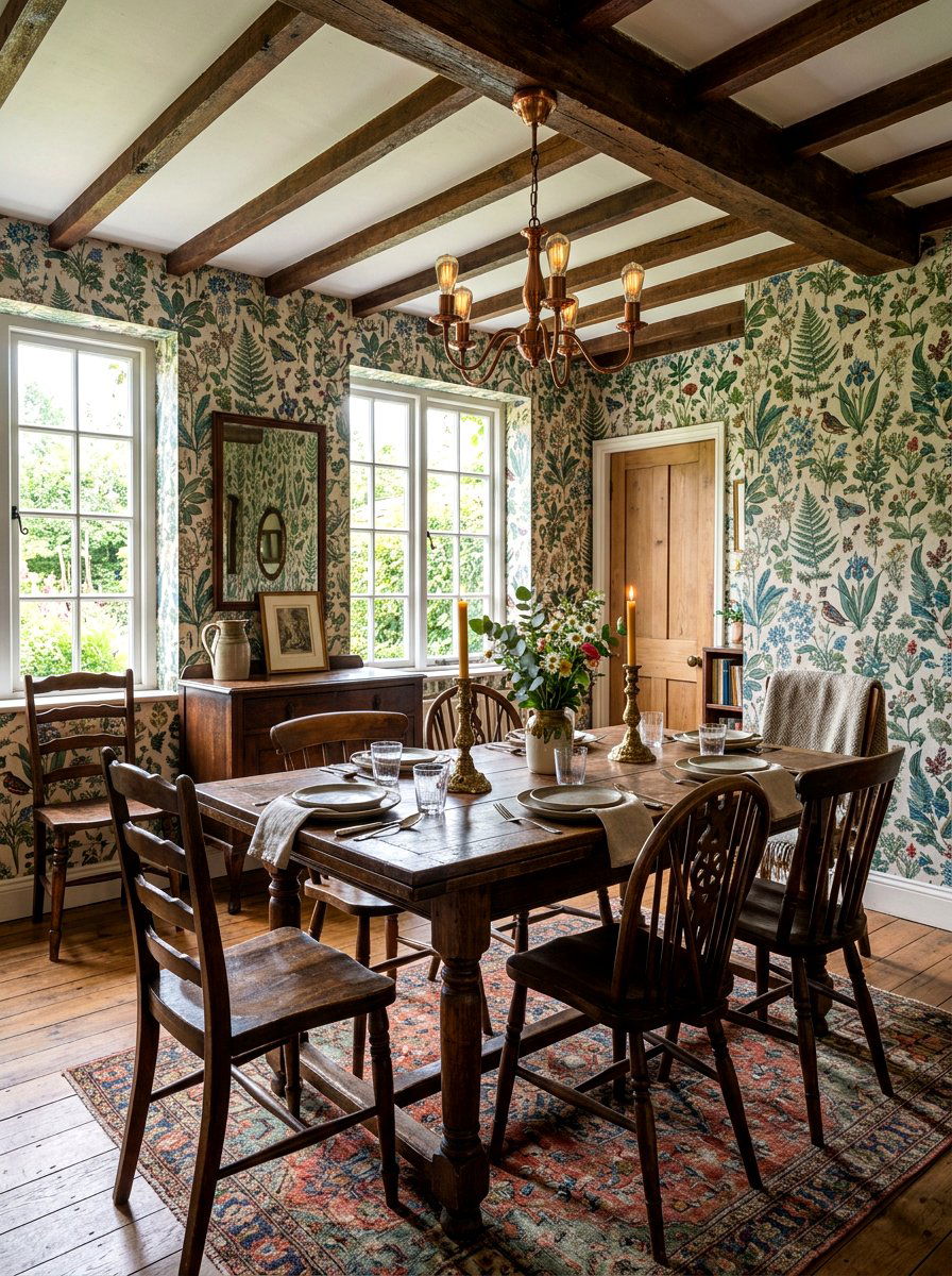 30 Floral Dining Wallpaper Ideas To Elevate Every Meal