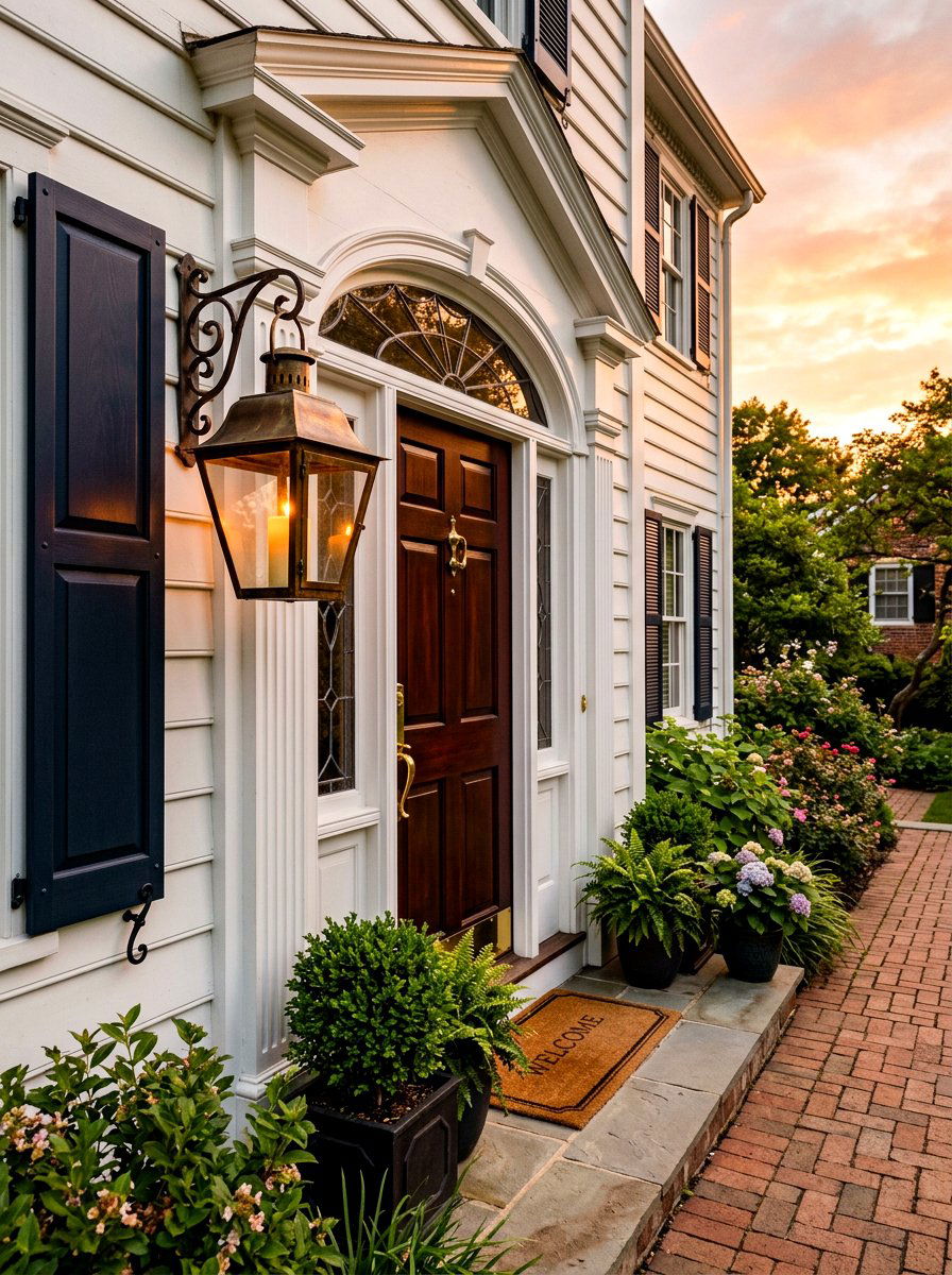 Vintage Brass Lantern - 30 outdoor wall light ideas