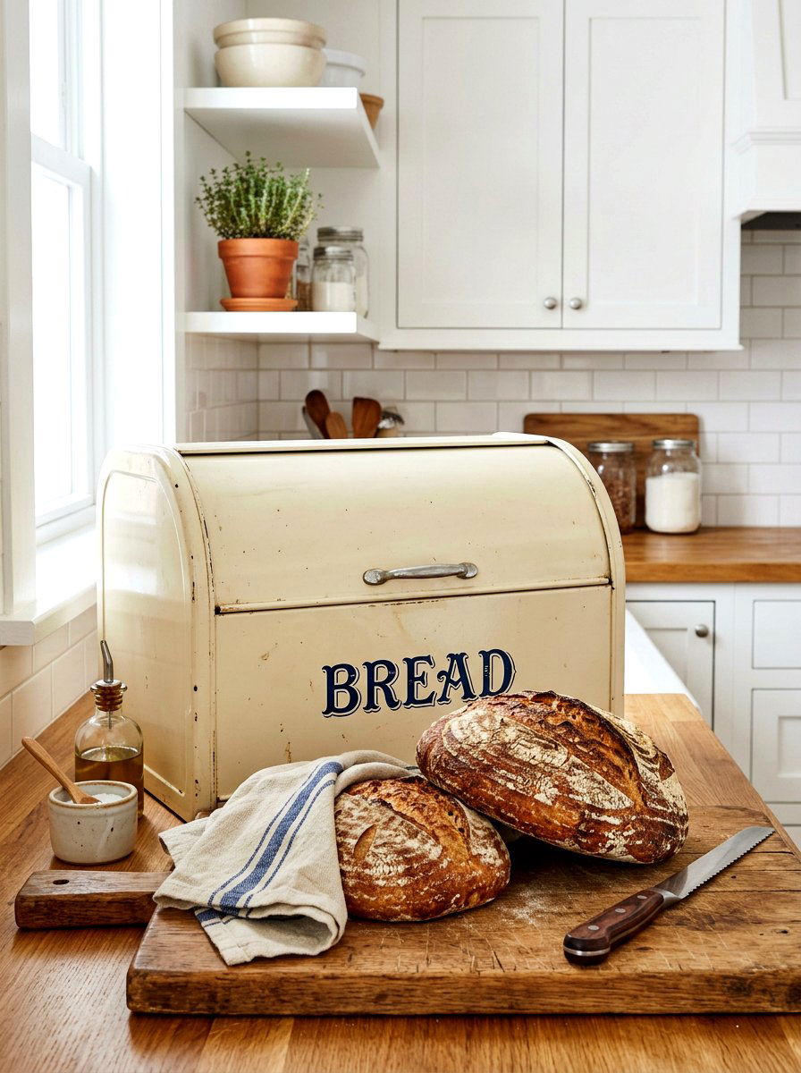 Vintage Bread Box - 30 tomato girl summer kitchen ideas