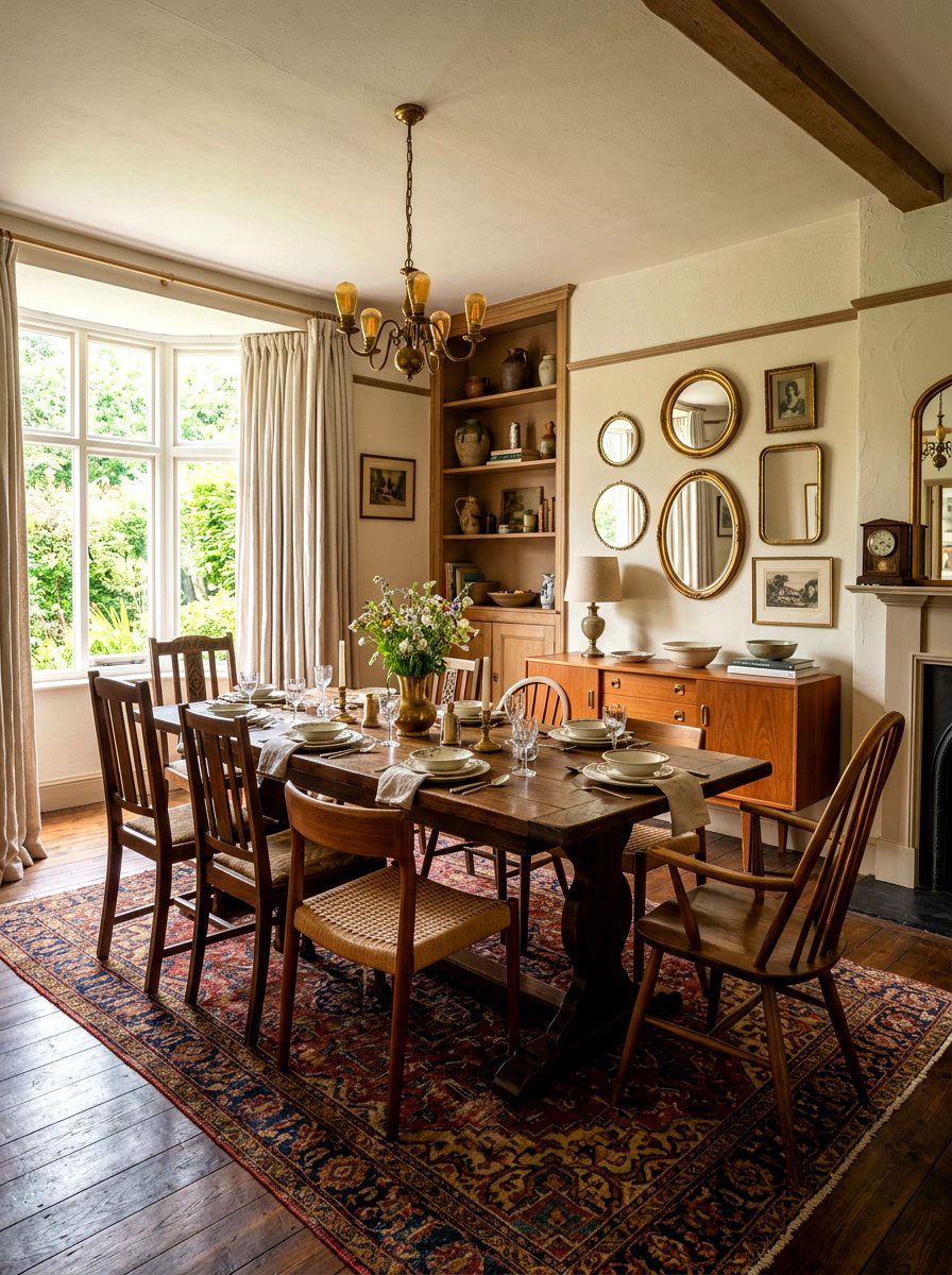Vintage Brown Wood Dining Room - 30 brown dining room decor ideas