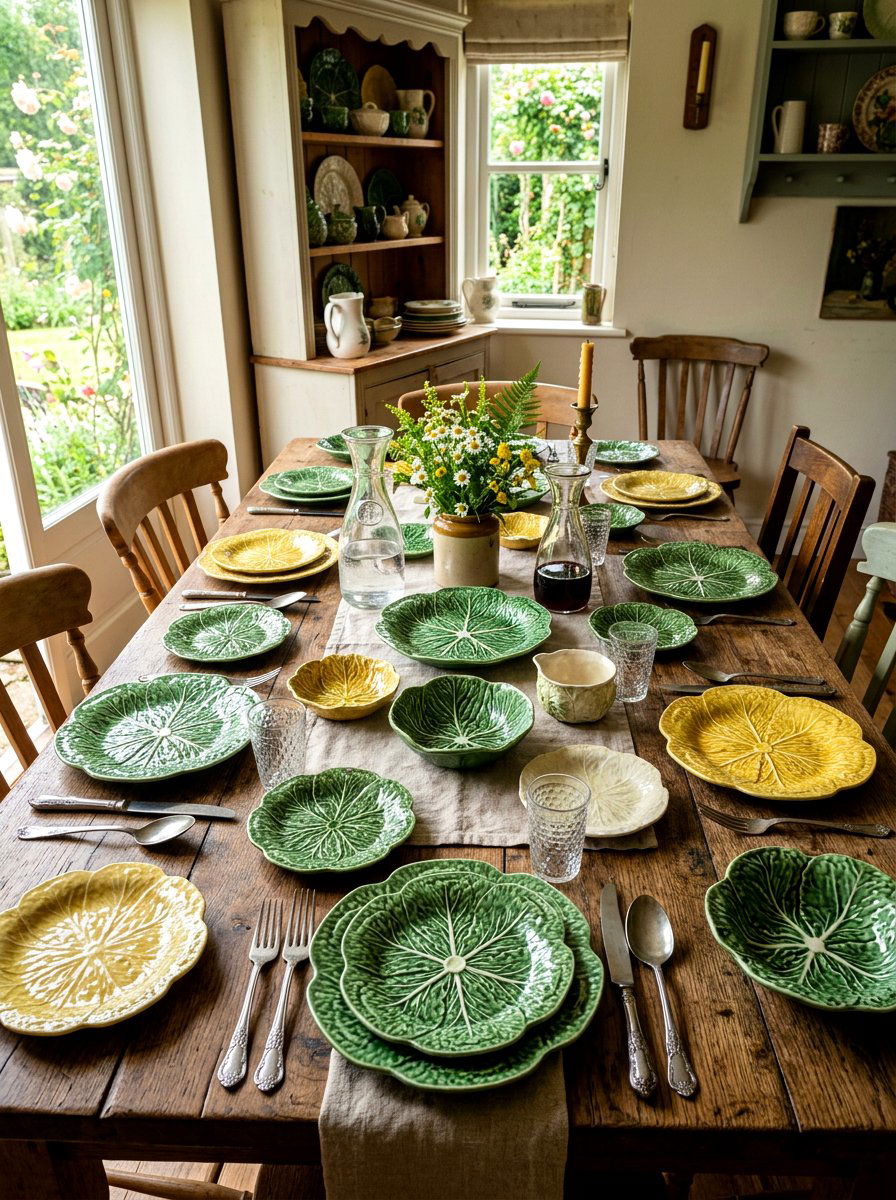 Vintage Cabbage Plate Collection - 30 cabbage plate tablescape ideas