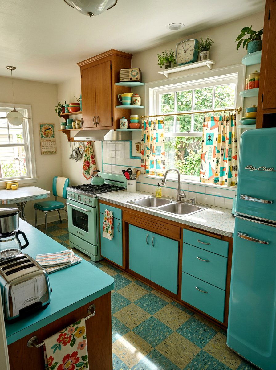 Vintage Cafe Curtain Kitchen - 30 cafe curtain kitchen ideas