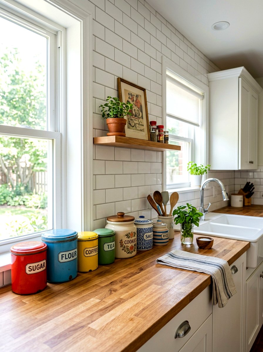 Vintage Canister Kitchen Style - 30 secondhand decor ideas