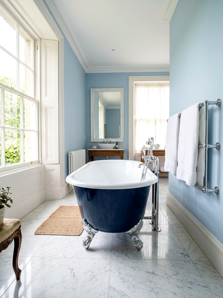 Vintage Clawfoot Tub - 30 farmhouse bathroom ideas