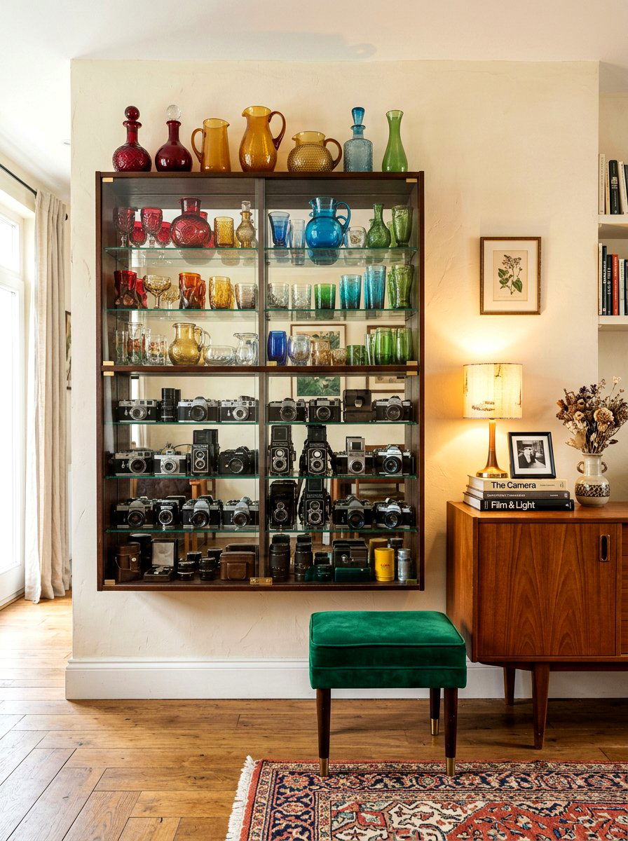 Vintage Collection Display - 30 anti minimal living room ideas