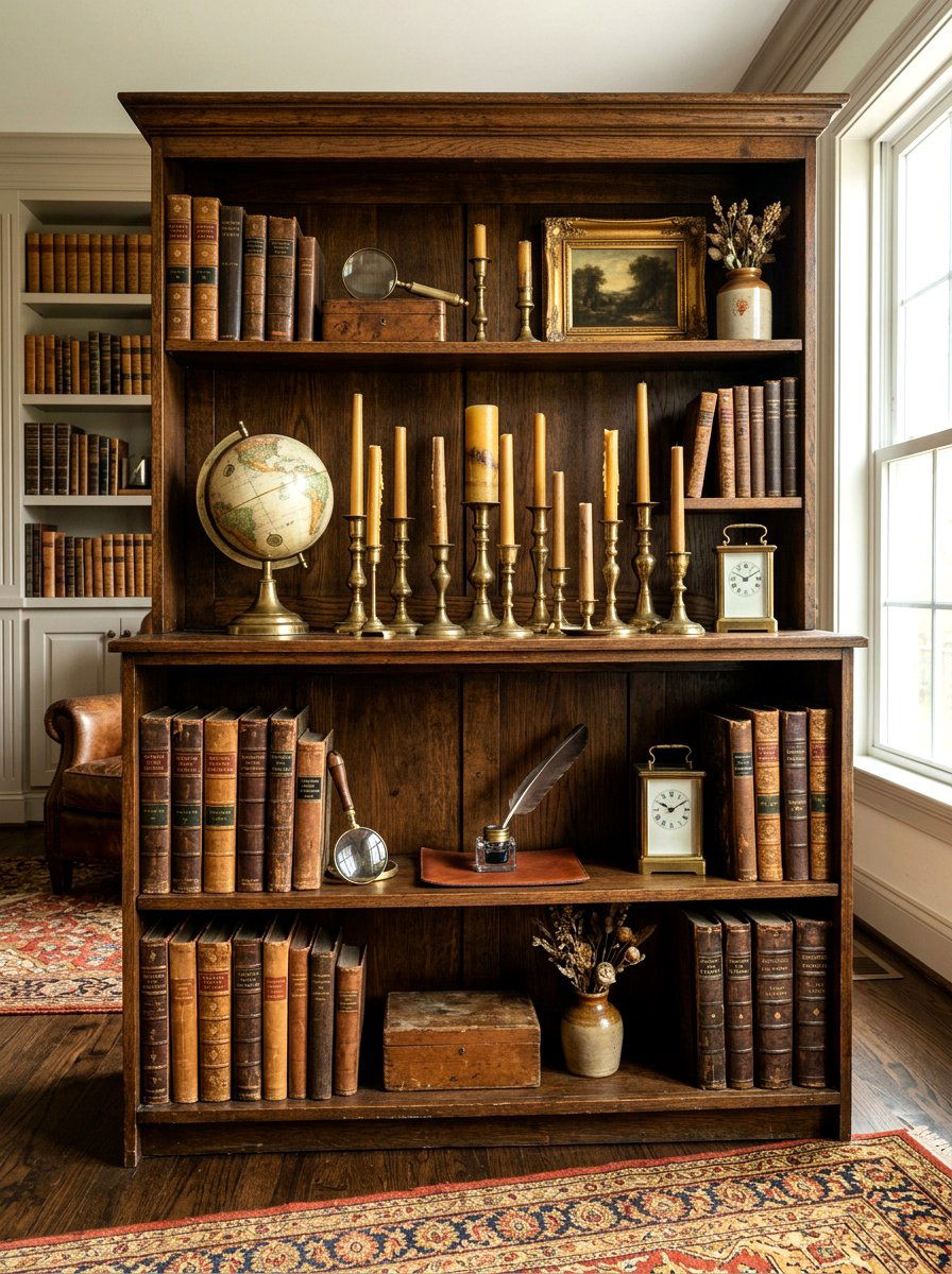Vintage Curated Display - 30 shelfie styling ideas