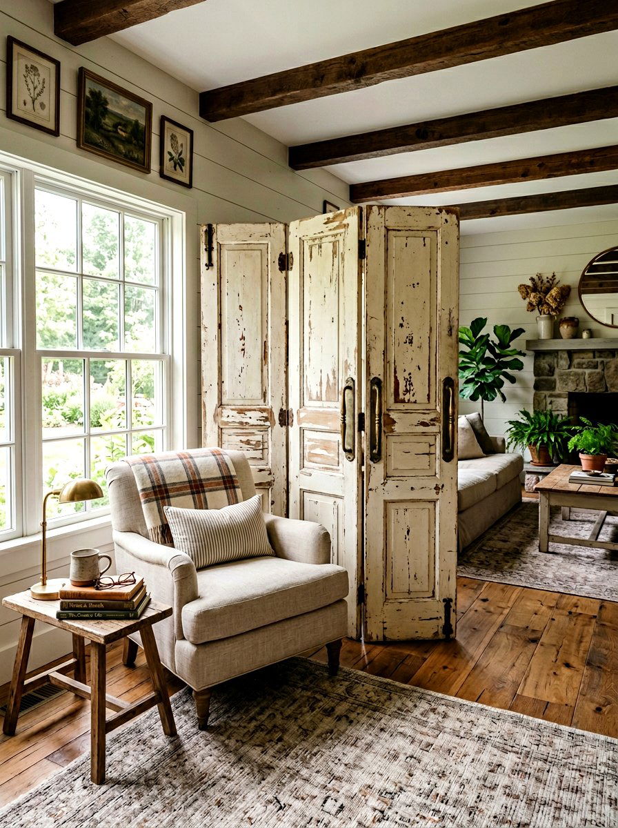 Vintage Door - 30 room divider ideas