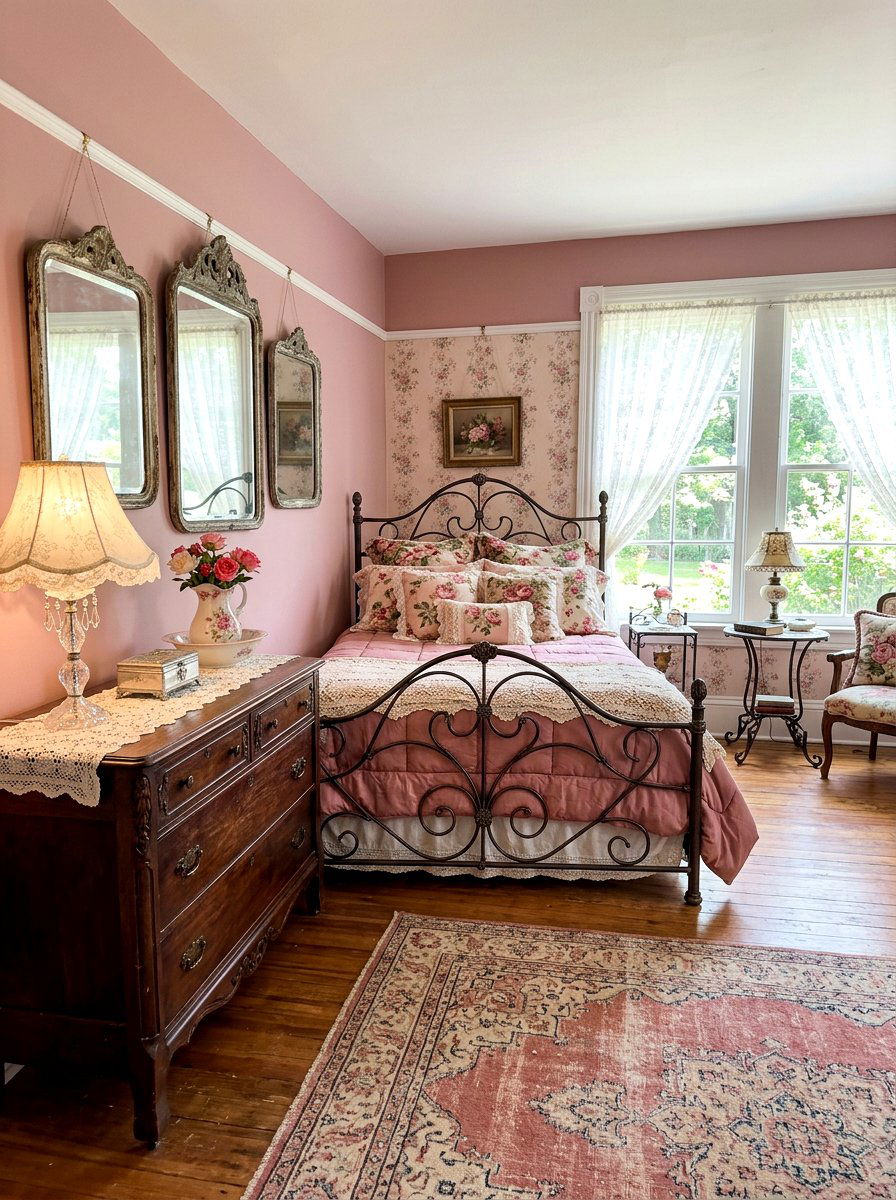 Vintage Dusty Rose - 30 dusty rose bedroom ideas