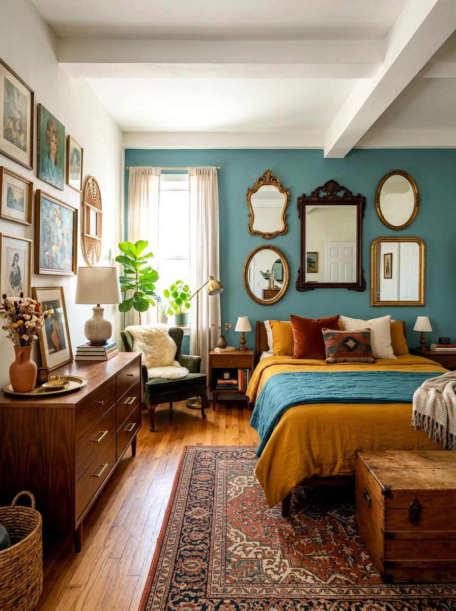 Vintage Eclectic Bedroom - 30 sophisticated bedroom decor ideas