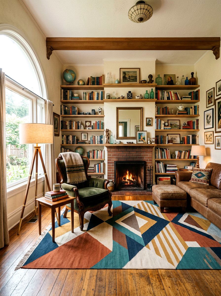 Vintage Eclectic Den - 30 reading den ideas
