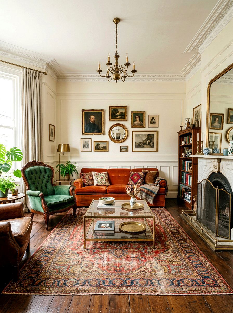 Vintage Eclectic Living Room - 30 eclectic living room ideas