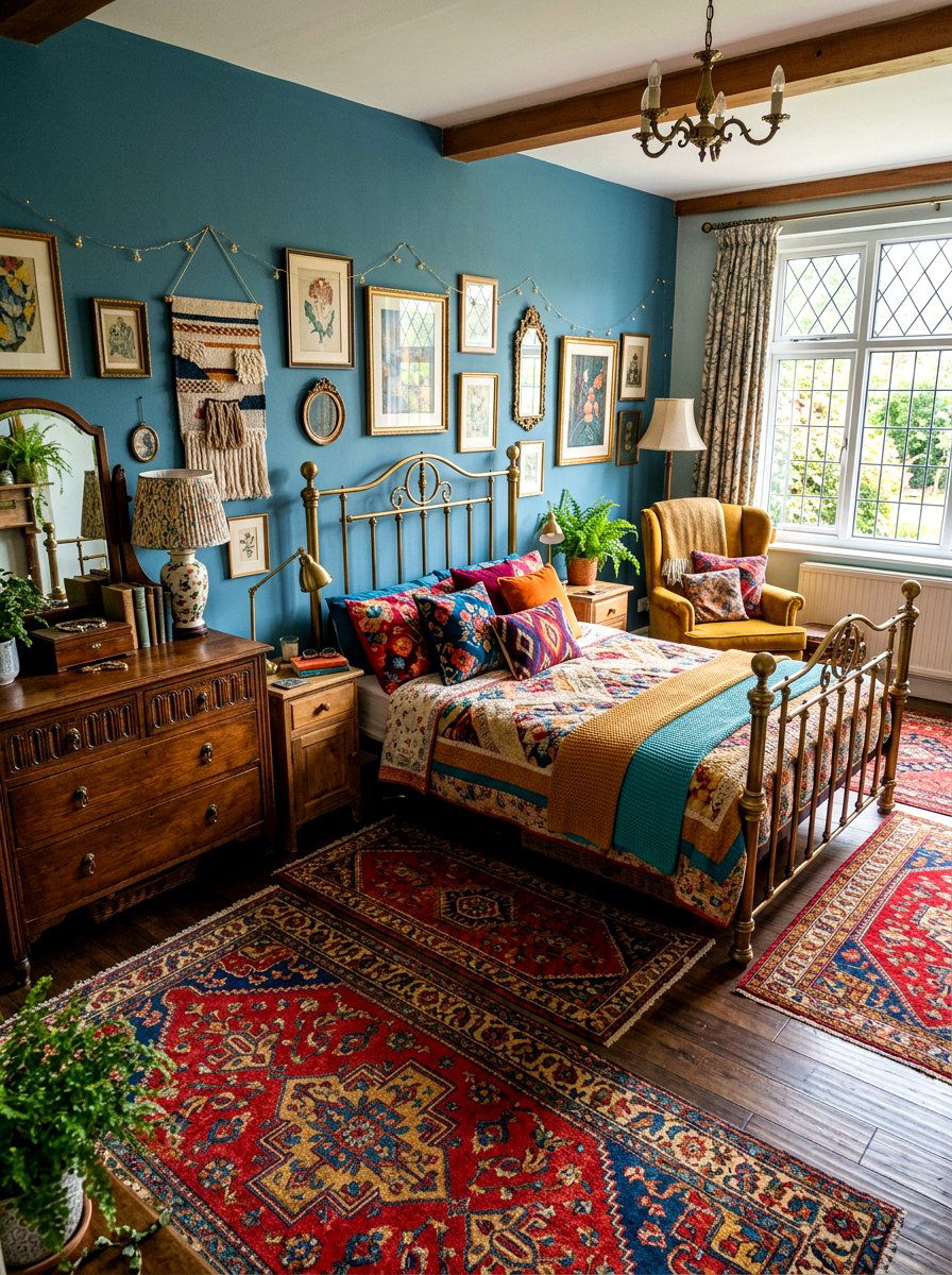 Vintage Eclectic Style - 30 cozy bedroom ideas