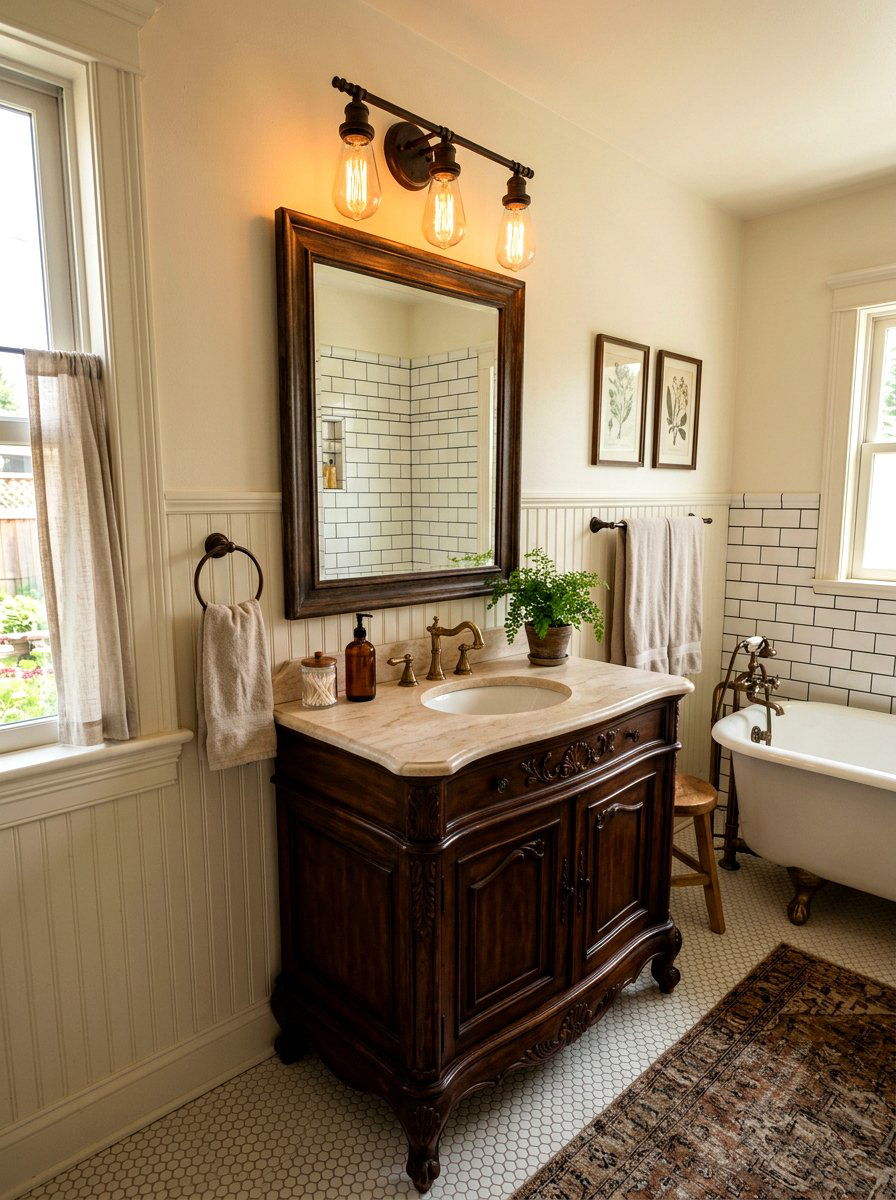 Vintage Edison Bulb - 30 vanity lighting ideas