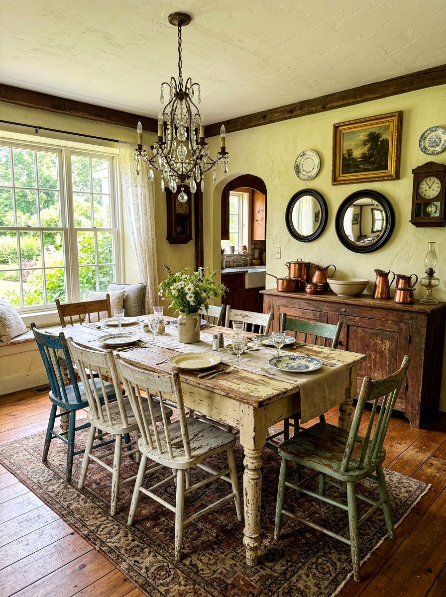 Vintage Farmhouse Dining Room - 30 farmhouse dining room ideas