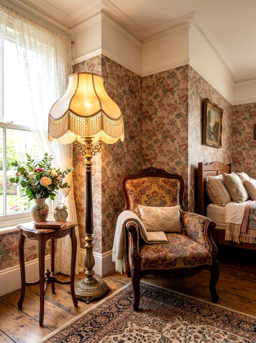 Vintage Floor Lamp - 30 floor lamp bedroom corner ideas