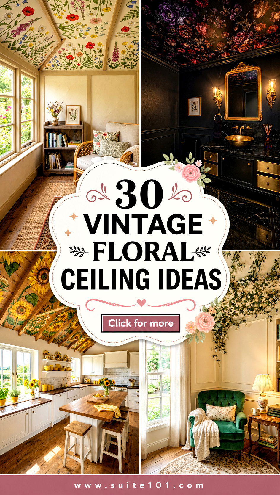 Vintage Floral Ceiling Ideas 30 Stunning Ceiling Designs - Vintage Floral Ceiling Ideas: 30 Stunning Ceiling Designs