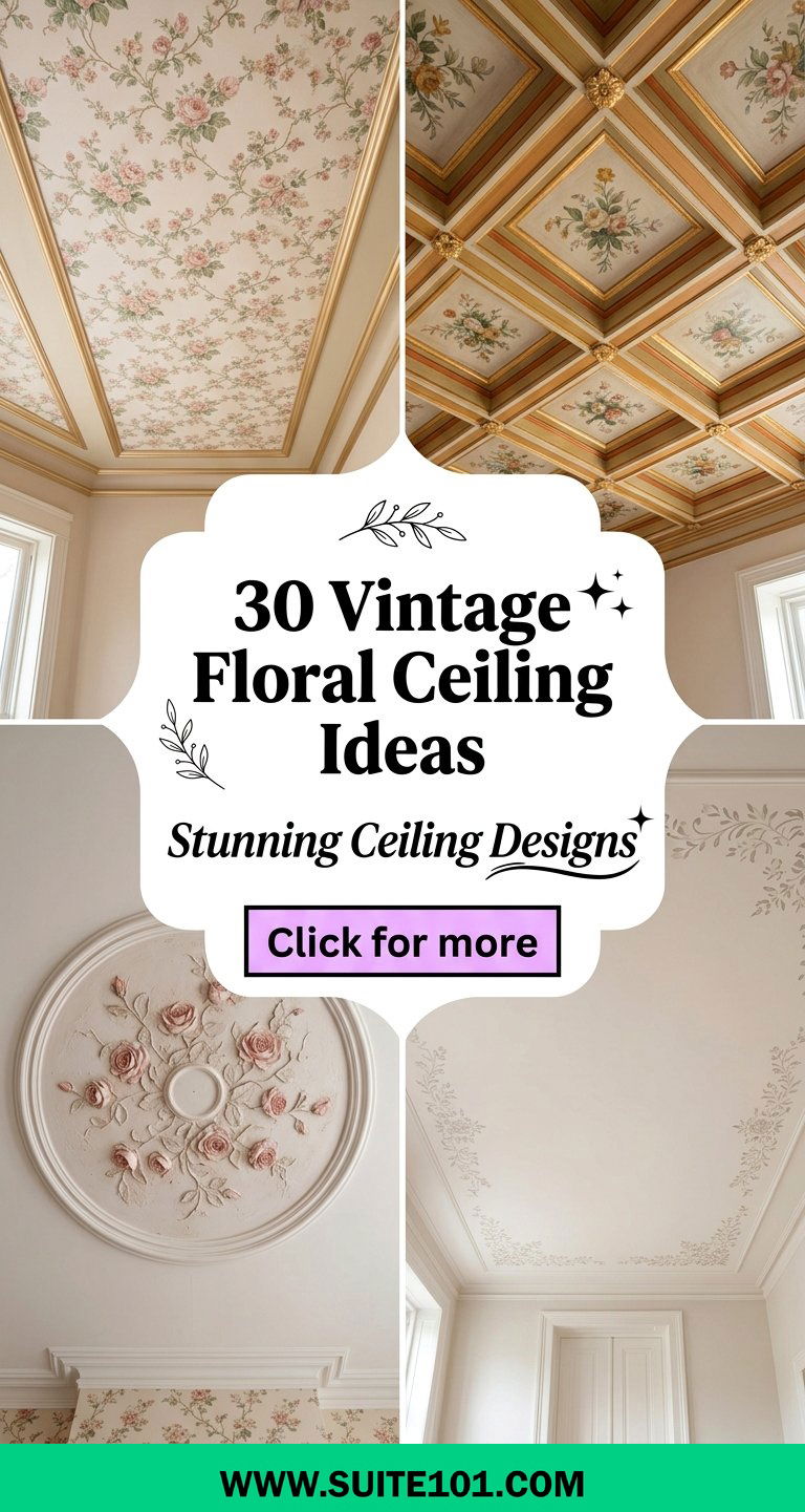 Vintage Floral Ceiling Ideas 30 Stunning Ceiling Designs - Vintage Floral Ceiling Ideas: 30 Stunning Ceiling Designs