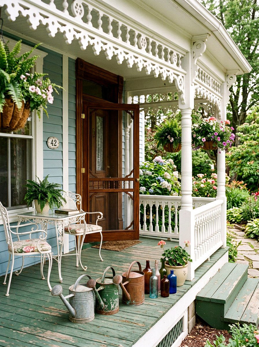 Vintage Front Porch Style - 30 charming front porch ideas aesthetic