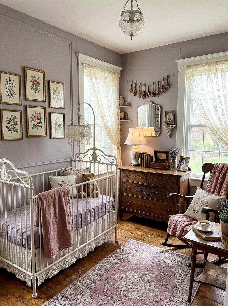 Vintage Girl Nursery - 30 girl nursery ideas
