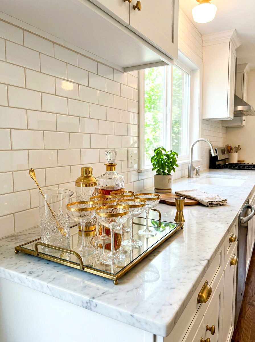 Vintage Glass Barware - 30 thrifted decor styling ideas