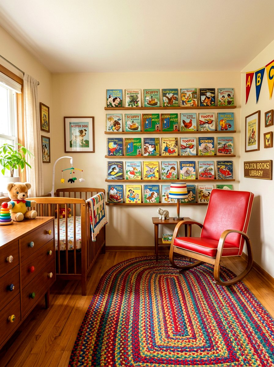Vintage Golden Books Nursery - 30 vintage book nursery ideas