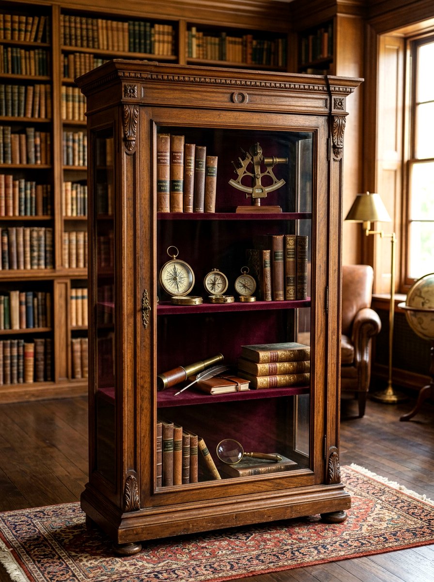 Vintage Heirloom Display Case - 30 curio cabinet styling ideas