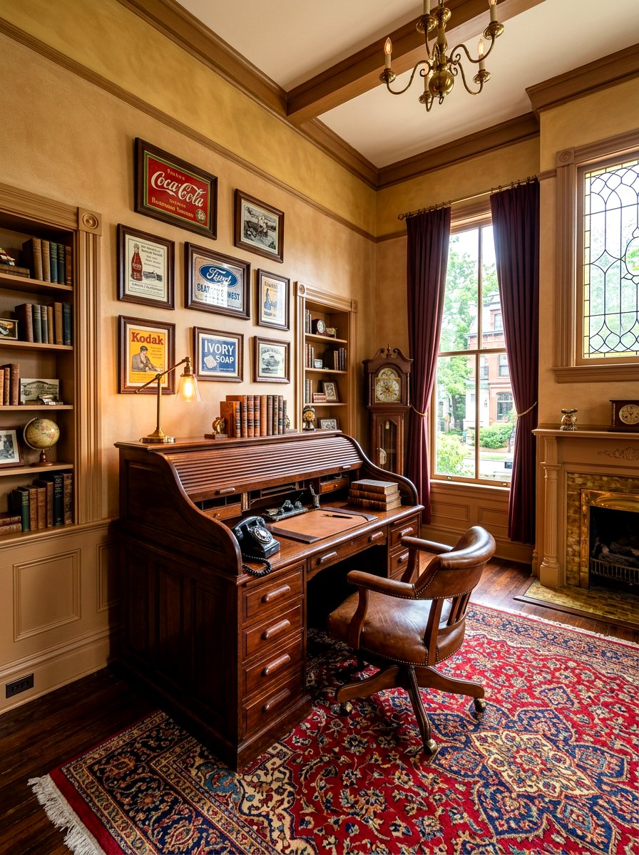 Vintage Home Office - 30 masculine office ideas