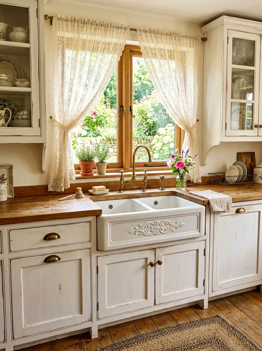 Vintage Inspired Apron Sink - 30 apron sink kitchen ideas